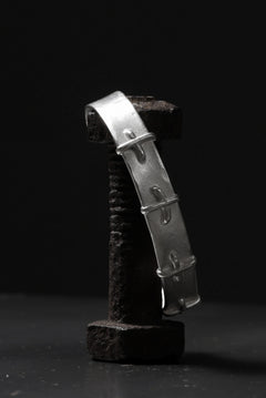 Load image into Gallery viewer, m.a+ silver stitched cross bracelet / AB18/AG (SILVER)