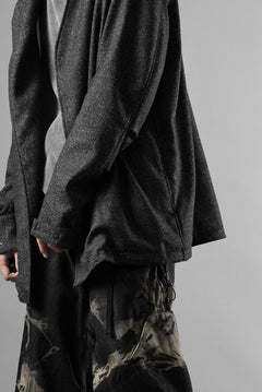 画像をギャラリービューアに読み込む, OPPOSE DUALITY CARDIGAN-JACKET / BISHU MIX WOOL (BLACK)