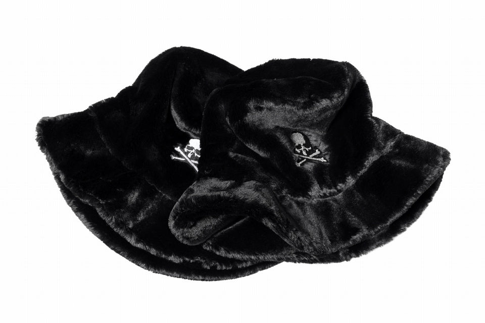 画像をギャラリービューアに読み込む, mastermind WORLD BUCKET HAT / FAUX FIR (BLACK)