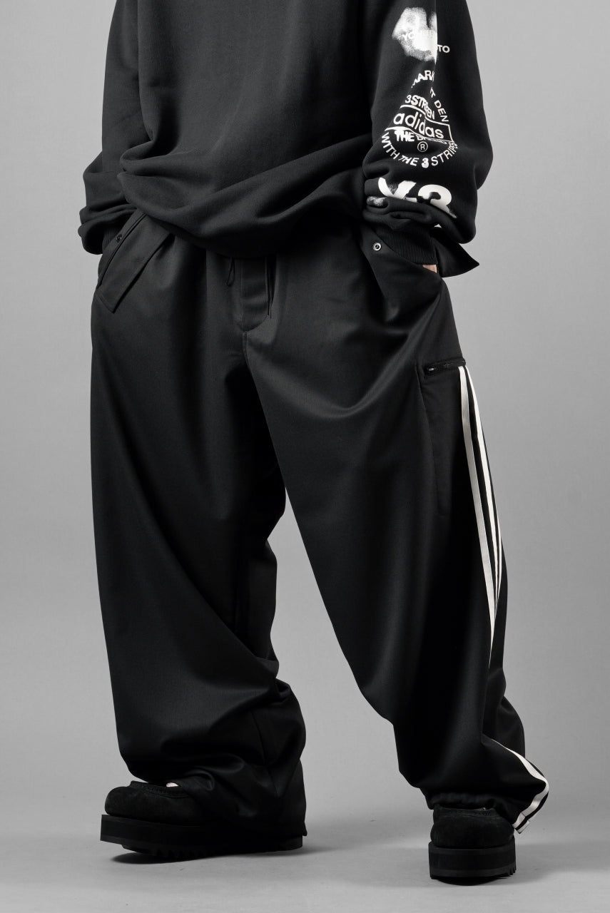 画像をギャラリービューアに読み込む, Y-3 Yohji Yamamoto REFINED WOOL STRAIGHT PANTS (BLACK)