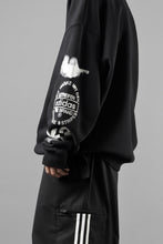 画像をギャラリービューアに読み込む, Y-3 Yohji Yamamoto GRAPHIC CREW SWEAT (BLACK)