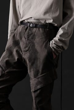 画像をギャラリービューアに読み込む, masnada BAGGY CARGO PANTS / STRETCH MICRO RIP COTTON (CAMO DUST)