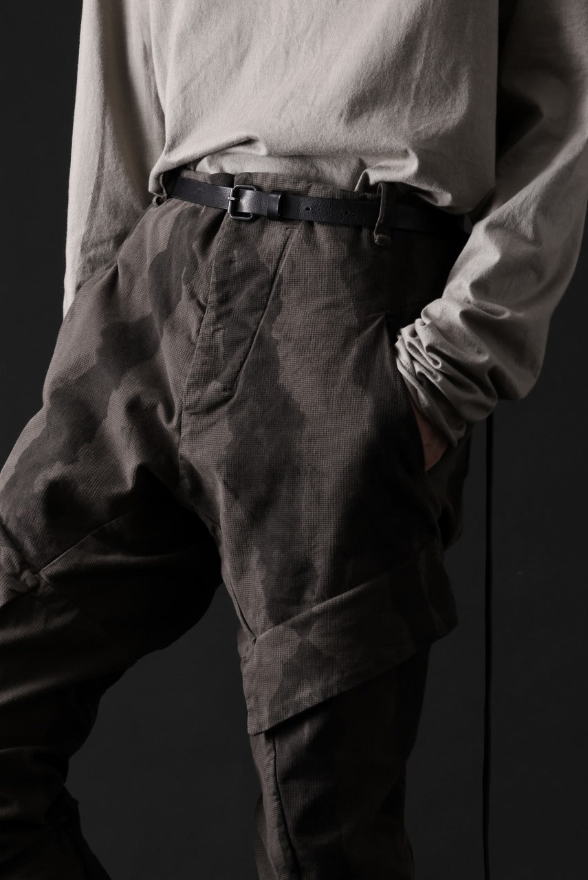 画像をギャラリービューアに読み込む, masnada BAGGY CARGO PANTS / STRETCH MICRO RIP COTTON (CAMO DUST)