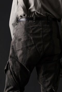 画像をギャラリービューアに読み込む, masnada BAGGY CARGO PANTS / STRETCH MICRO RIP COTTON (CAMO DUST)