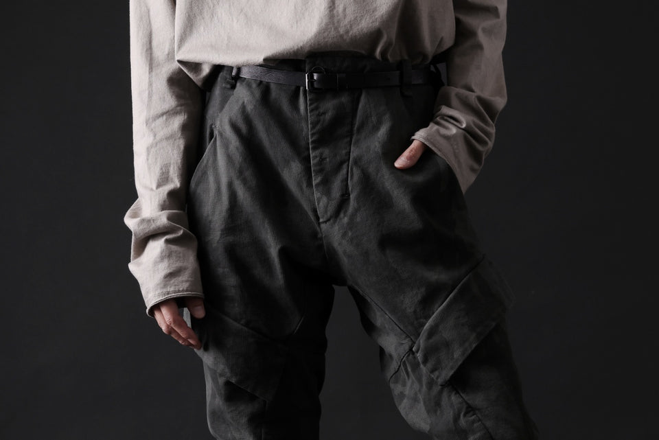 画像をギャラリービューアに読み込む, masnada BAGGY CARGO PANTS / STRETCH MICRO RIP COTTON (CAMO LEGION)