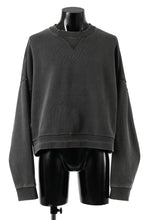 画像をギャラリービューアに読み込む, entire studios BOX CREW SWEAT PULLOVER (WASHED BLACK)
