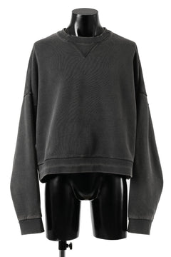 画像をギャラリービューアに読み込む, entire studios BOX CREW SWEAT PULLOVER (WASHED BLACK)