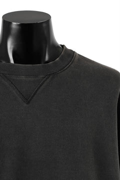 画像をギャラリービューアに読み込む, entire studios BOX CREW SWEAT PULLOVER (WASHED BLACK)