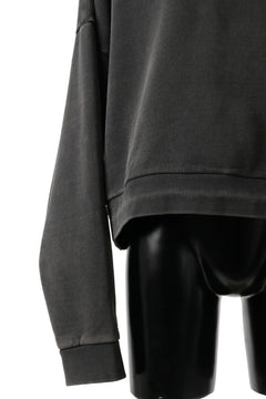 画像をギャラリービューアに読み込む, entire studios BOX CREW SWEAT PULLOVER (WASHED BLACK)