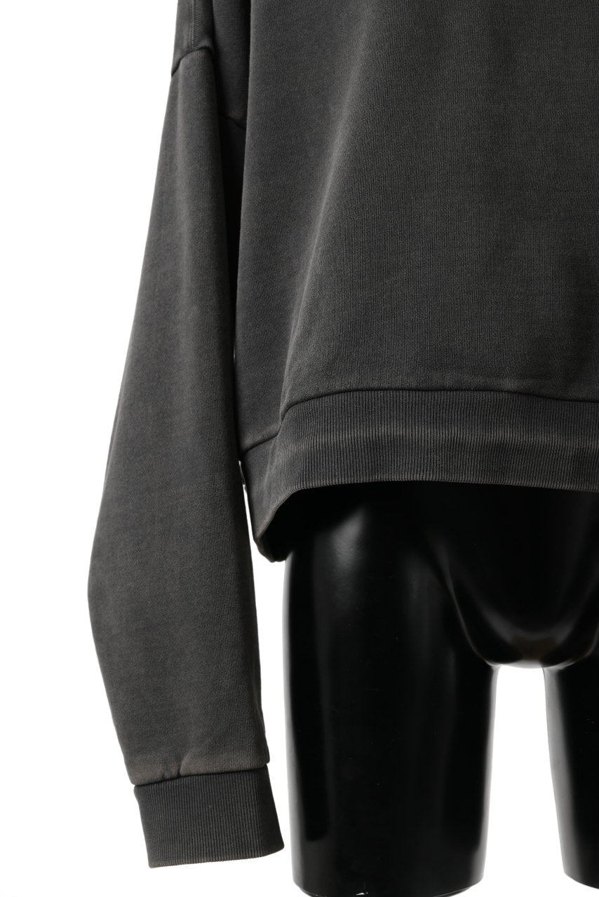 画像をギャラリービューアに読み込む, entire studios BOX CREW SWEAT PULLOVER (WASHED BLACK)