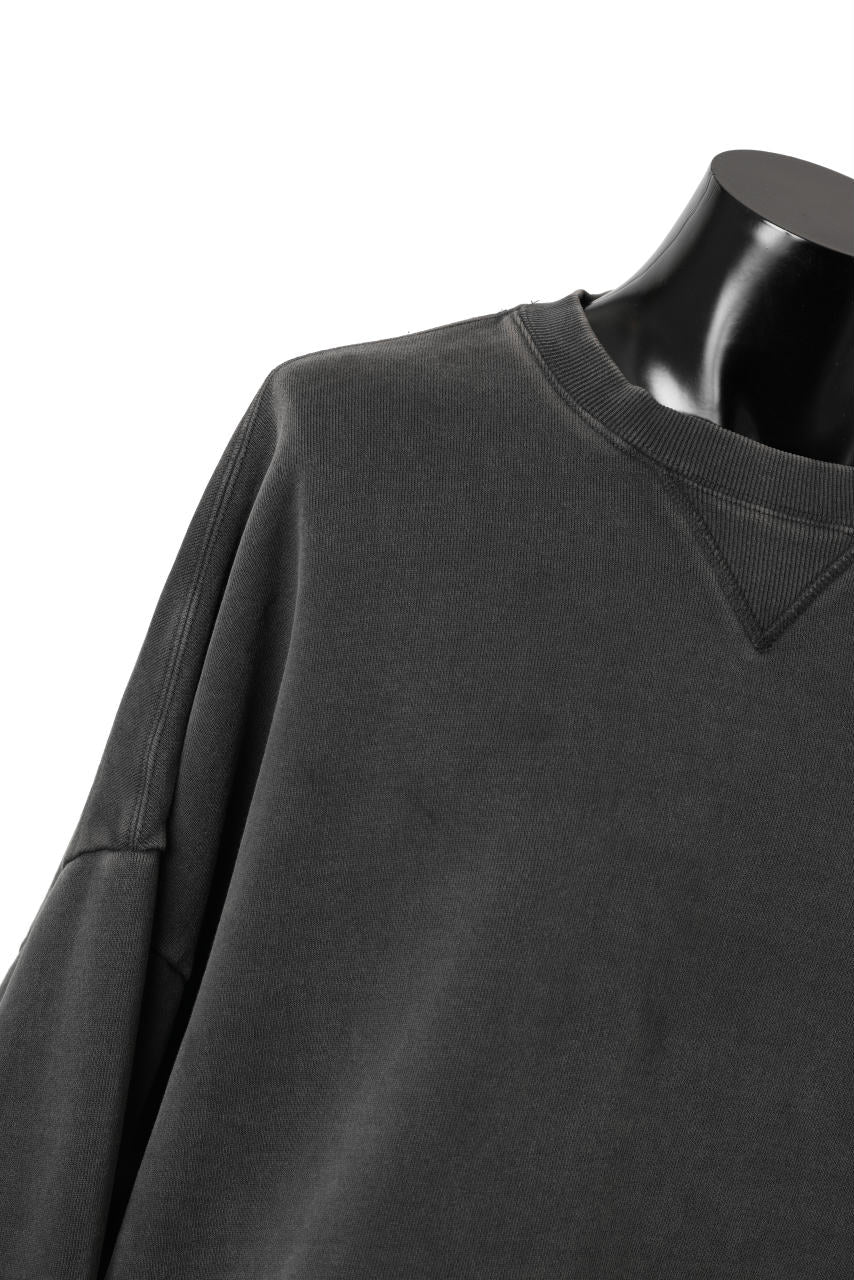 画像をギャラリービューアに読み込む, entire studios BOX CREW SWEAT PULLOVER (WASHED BLACK)