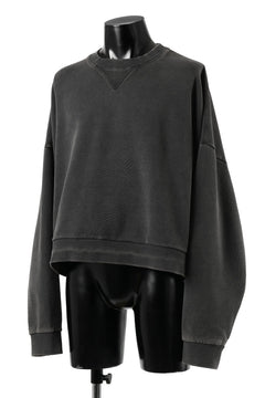 画像をギャラリービューアに読み込む, entire studios BOX CREW SWEAT PULLOVER (WASHED BLACK)