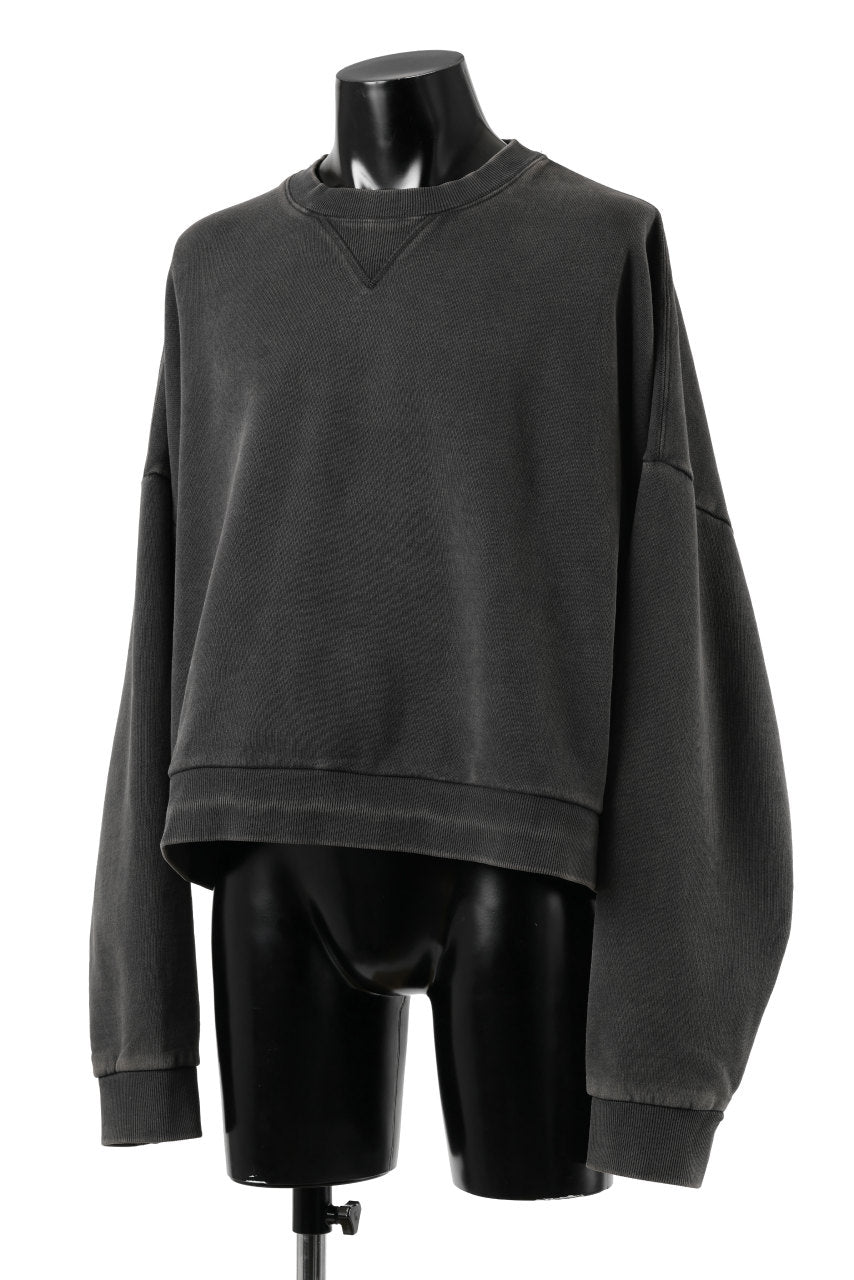 画像をギャラリービューアに読み込む, entire studios BOX CREW SWEAT PULLOVER (WASHED BLACK)