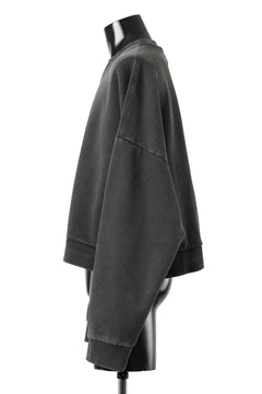 画像をギャラリービューアに読み込む, entire studios BOX CREW SWEAT PULLOVER (WASHED BLACK)