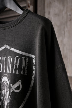 画像をギャラリービューアに読み込む, LASTMAN PRINTED CREW NECK -NFL- (BLACK)