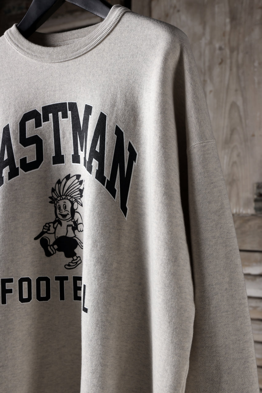 画像をギャラリービューアに読み込む, LASTMAN PRINTED CREW NECK -FC LM- (OATMEAL)