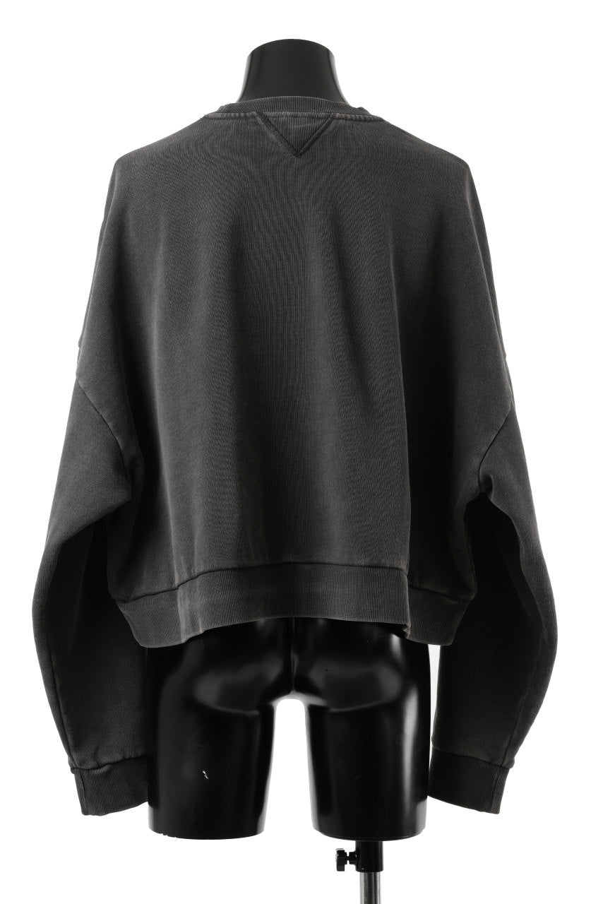 画像をギャラリービューアに読み込む, entire studios BOX CREW SWEAT PULLOVER (WASHED BLACK)