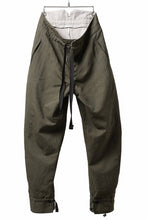 Load image into Gallery viewer, sus-sous trousers pierrot / C/L heavy poplin washer (OLIVE GREEN)
