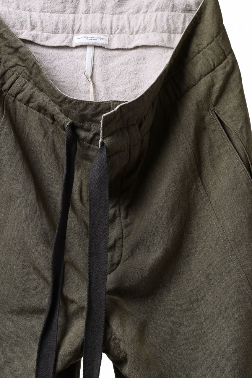 Load image into Gallery viewer, sus-sous trousers pierrot / C/L heavy poplin washer (OLIVE GREEN)