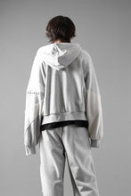 画像をギャラリービューアに読み込む, Feng Chen Wang PANELLED FULL ZIP HOODIE (GREY)