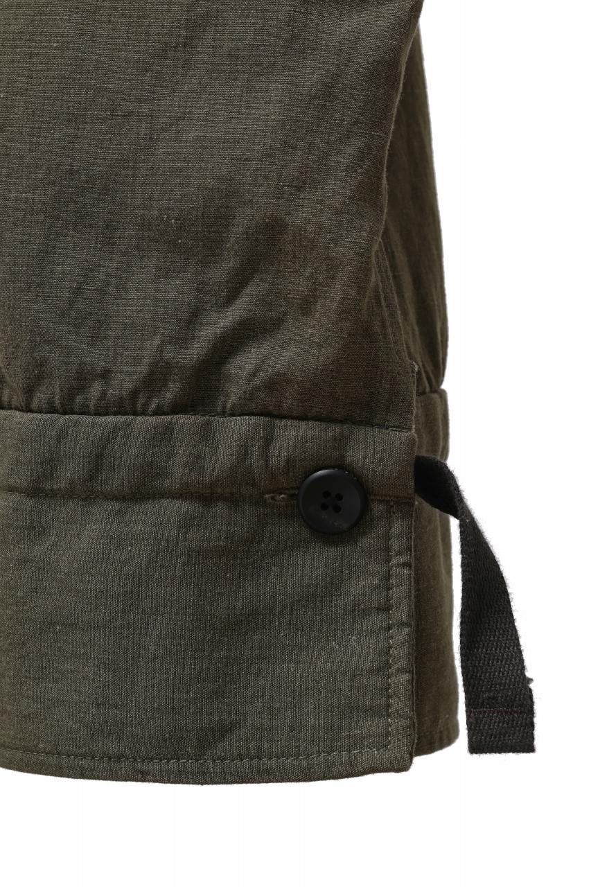Load image into Gallery viewer, sus-sous trousers pierrot / C/L heavy poplin washer (OLIVE GREEN)