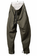 Load image into Gallery viewer, sus-sous trousers pierrot / C/L heavy poplin washer (OLIVE GREEN)
