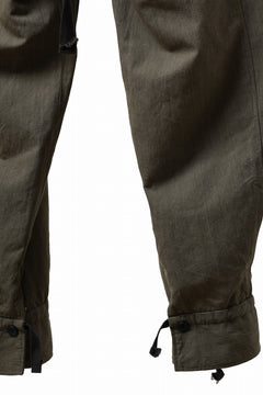Load image into Gallery viewer, sus-sous trousers pierrot / C/L heavy poplin washer (OLIVE GREEN)
