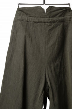 Load image into Gallery viewer, sus-sous trousers pierrot / C/L heavy poplin washer (OLIVE GREEN)