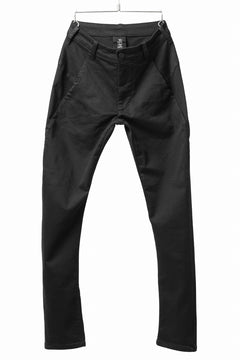 画像をギャラリービューアに読み込む, thom/krom OVER LOCKED SKINNY TROUSERS / STRETCH KNIT DENIM (BLACK)