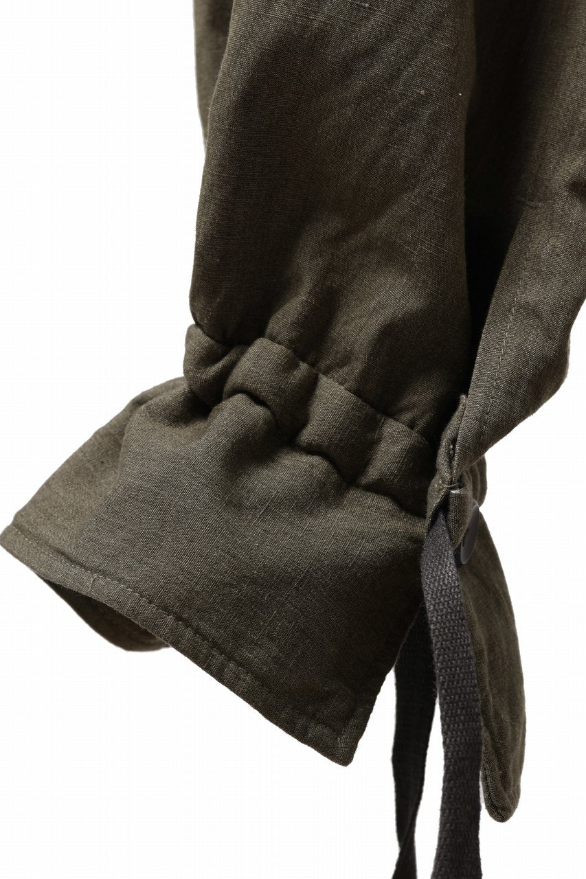 Load image into Gallery viewer, sus-sous trousers pierrot / C/L heavy poplin washer (OLIVE GREEN)