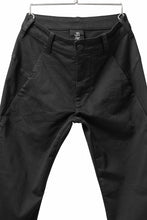 画像をギャラリービューアに読み込む, thom/krom OVER LOCKED SKINNY TROUSERS / STRETCH KNIT DENIM (BLACK)