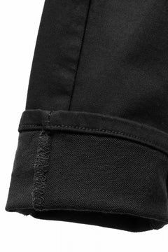 画像をギャラリービューアに読み込む, thom/krom OVER LOCKED SKINNY TROUSERS / STRETCH KNIT DENIM (BLACK)