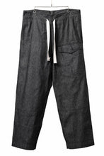 Load image into Gallery viewer, sus-sous trousers MK-1 / 11.5oz supima silket denim (BLACK)