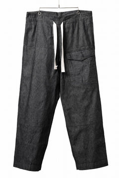 Load image into Gallery viewer, sus-sous trousers MK-1 / 11.5oz supima silket denim (BLACK)