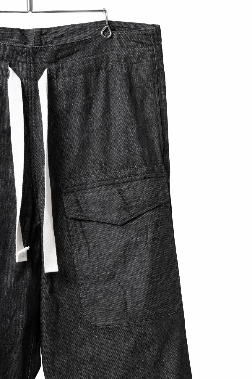 Load image into Gallery viewer, sus-sous trousers MK-1 / 11.5oz supima silket denim (BLACK)