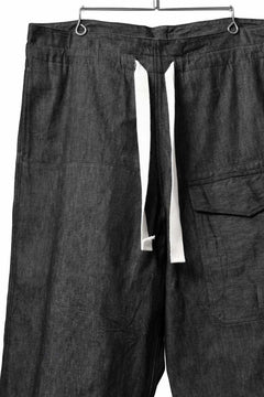 Load image into Gallery viewer, sus-sous trousers MK-1 / 11.5oz supima silket denim (BLACK)