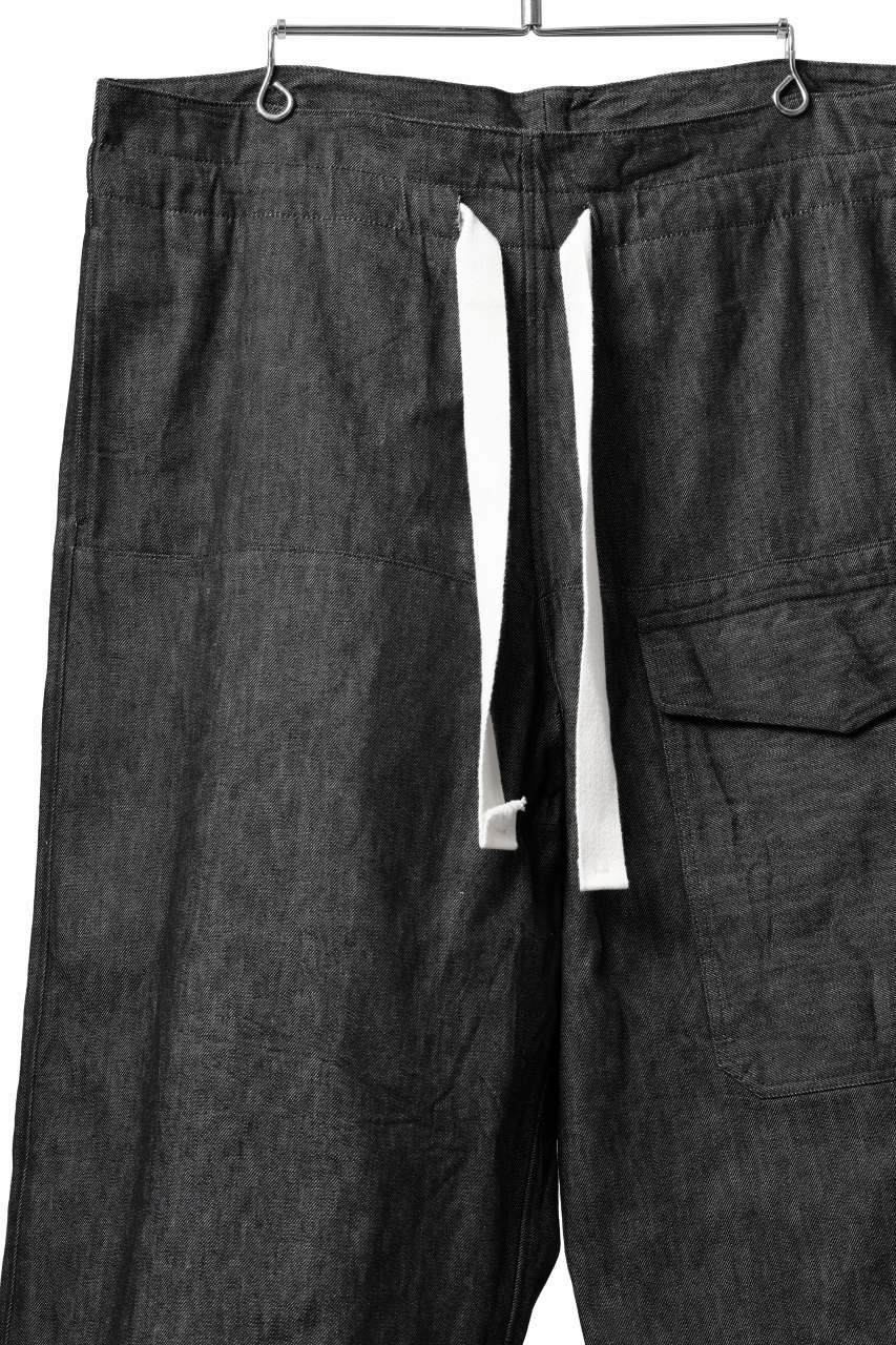 Load image into Gallery viewer, sus-sous trousers MK-1 / 11.5oz supima silket denim (BLACK)