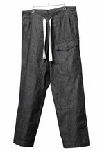 画像をギャラリービューアに読み込む, sus-sous trousers MK-1 / 11.5oz supima silket denim (BLACK)