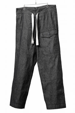 Load image into Gallery viewer, sus-sous trousers MK-1 / 11.5oz supima silket denim (BLACK)