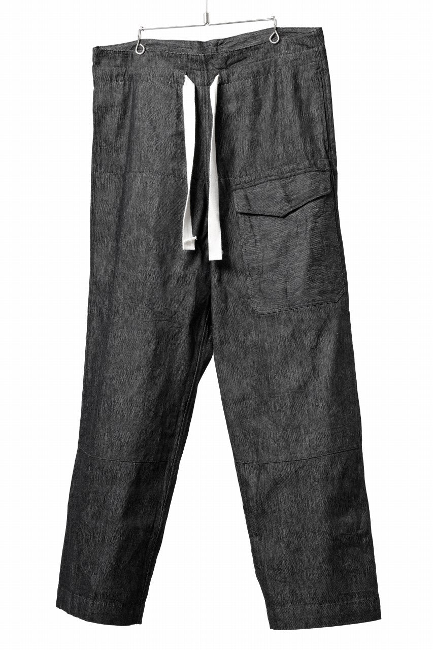 Load image into Gallery viewer, sus-sous trousers MK-1 / 11.5oz supima silket denim (BLACK)