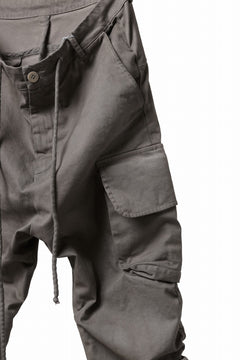 画像をギャラリービューアに読み込む, daub DYEING EASY CARGO GATHER PANTS / STRETCH DRILL PEACH HAND (TAUPE GREY)