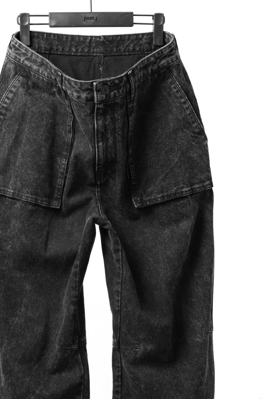 画像をギャラリービューアに読み込む, Juun.J Pocket Detailed Denim Pants (BLACK)