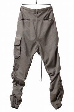 画像をギャラリービューアに読み込む, daub DYEING EASY CARGO GATHER PANTS / STRETCH DRILL PEACH HAND (TAUPE GREY)