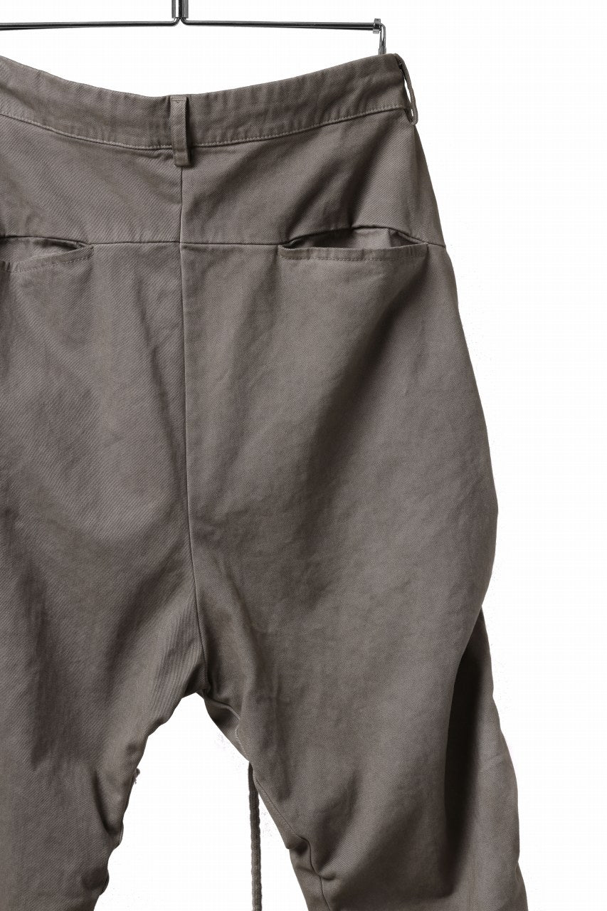 画像をギャラリービューアに読み込む, daub DYEING EASY CARGO GATHER PANTS / STRETCH DRILL PEACH HAND (TAUPE GREY)