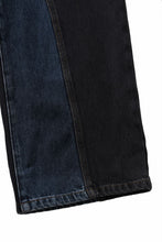 画像をギャラリービューアに読み込む, Feng Chen Wang TILTED WASITBAND JEANS TROUSERS (BLACK/BLUE)
