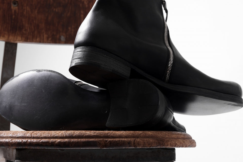 Load image into Gallery viewer, m.a+ side zipped short boot / S1G2Z/VA1,5 (BLACK)