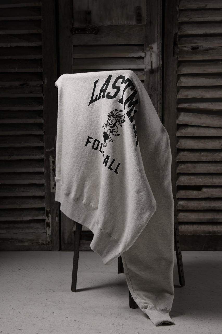 画像をギャラリービューアに読み込む, LASTMAN PRINTED CREW NECK -FC LM- (OATMEAL)