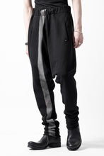 Load image into Gallery viewer, m.a+ hand painted elastic waist low crotch 2 pocket pants / P571-HP/JM4 (BLACK)