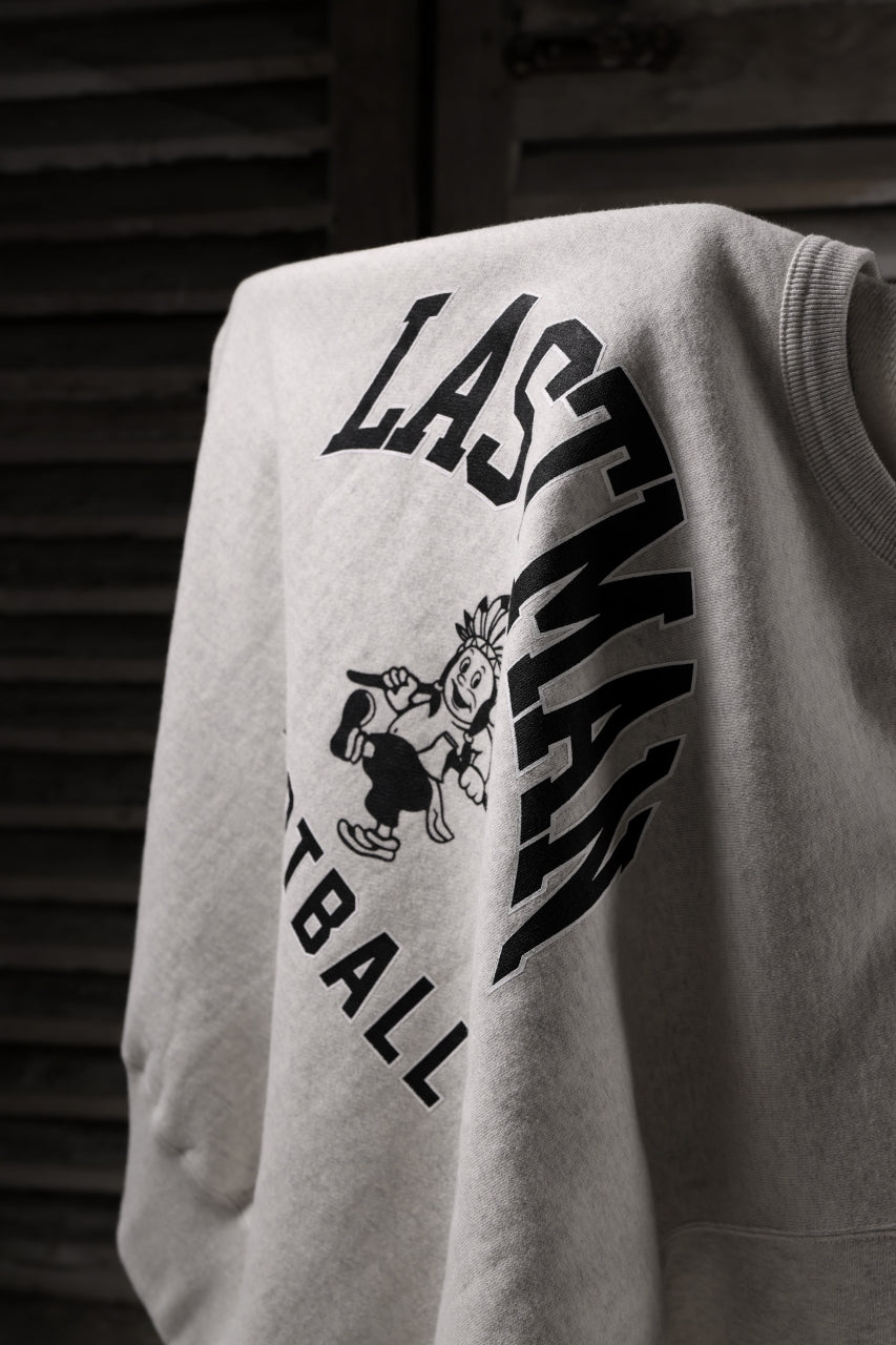 画像をギャラリービューアに読み込む, LASTMAN PRINTED CREW NECK -FC LM- (OATMEAL)