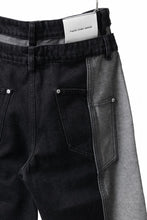 画像をギャラリービューアに読み込む, Feng Chen Wang INSIDE-OUT JEANS TROUSERS (BLACK)